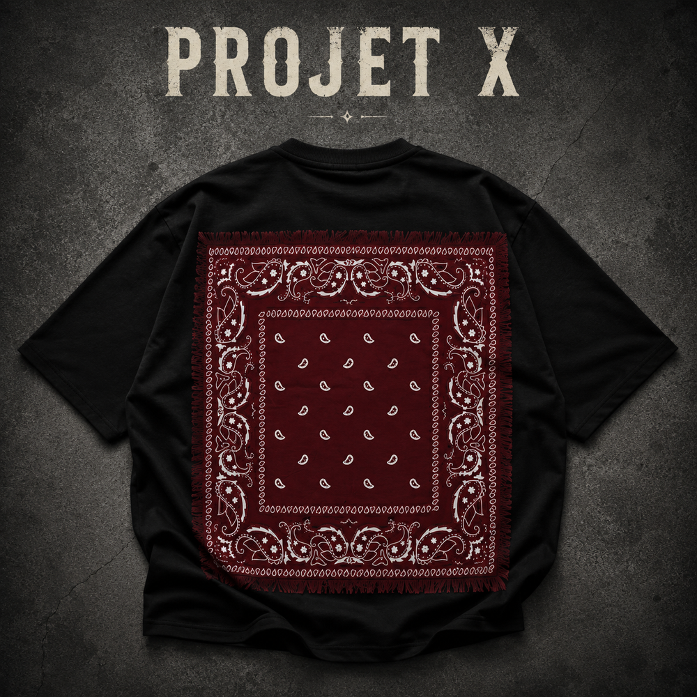 BURGUNDY BANDANA TEE