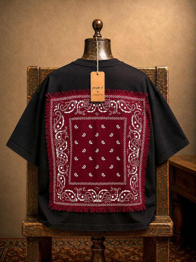 BURGUNDY BANDANA TEE
